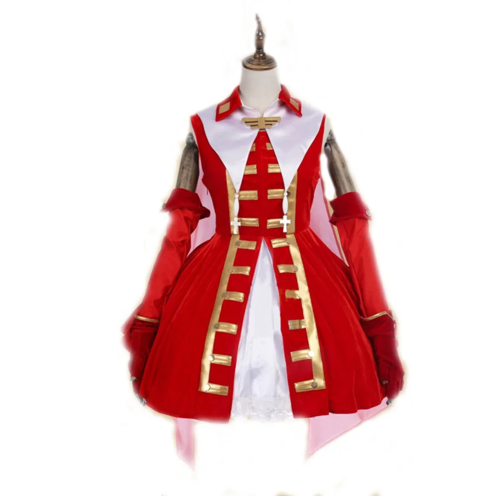 Бесплатная доставка платье Fate Stay Night Tohsaka Rin с рубинами женский косплей одежда для