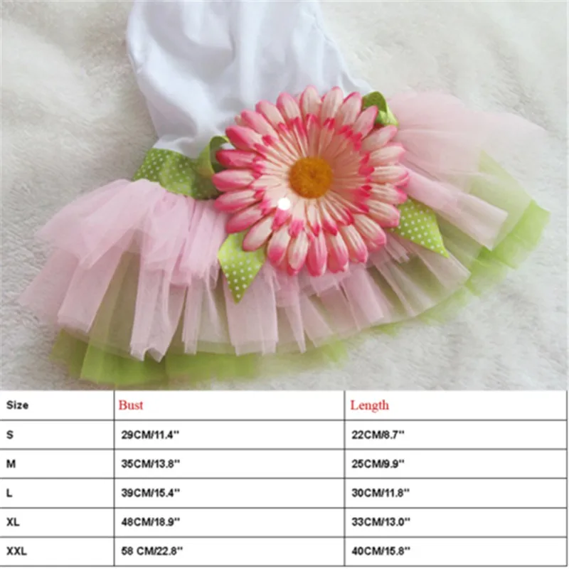 New Hot Small Dog Floral Skirts Girl Satin Layered Party Wedding Pet Casual Autumn Clothes | Дом и сад
