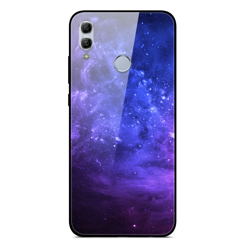 Чехол для Honor 10 Lite, 6,21 дюйма, закаленное стекло, Жесткий Чехол на заднюю панель для huawei Honor 10 Lite, HRY-LX1, мягкий ТПУ бампер для Honor 10 Lite
