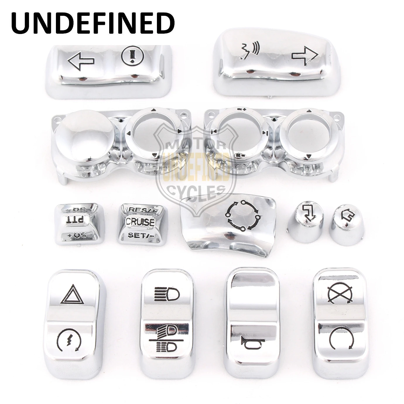 13 шт. Запчасти для мотоциклов хромированный переключатель корпус кнопка