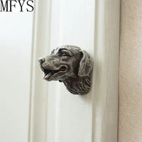 mfys dog shape antique sliver cabinet knobs and handles brass drawer pulls handle wardrobe closet door knob furniture hardware