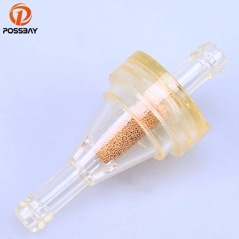 POSSBAY Inline Clear Универсальный мотоциклетный масляный газовый топливный фильтр бензиновый скутер топливные фильтры для Suzuki Yamaha Honda cb 300 Harley