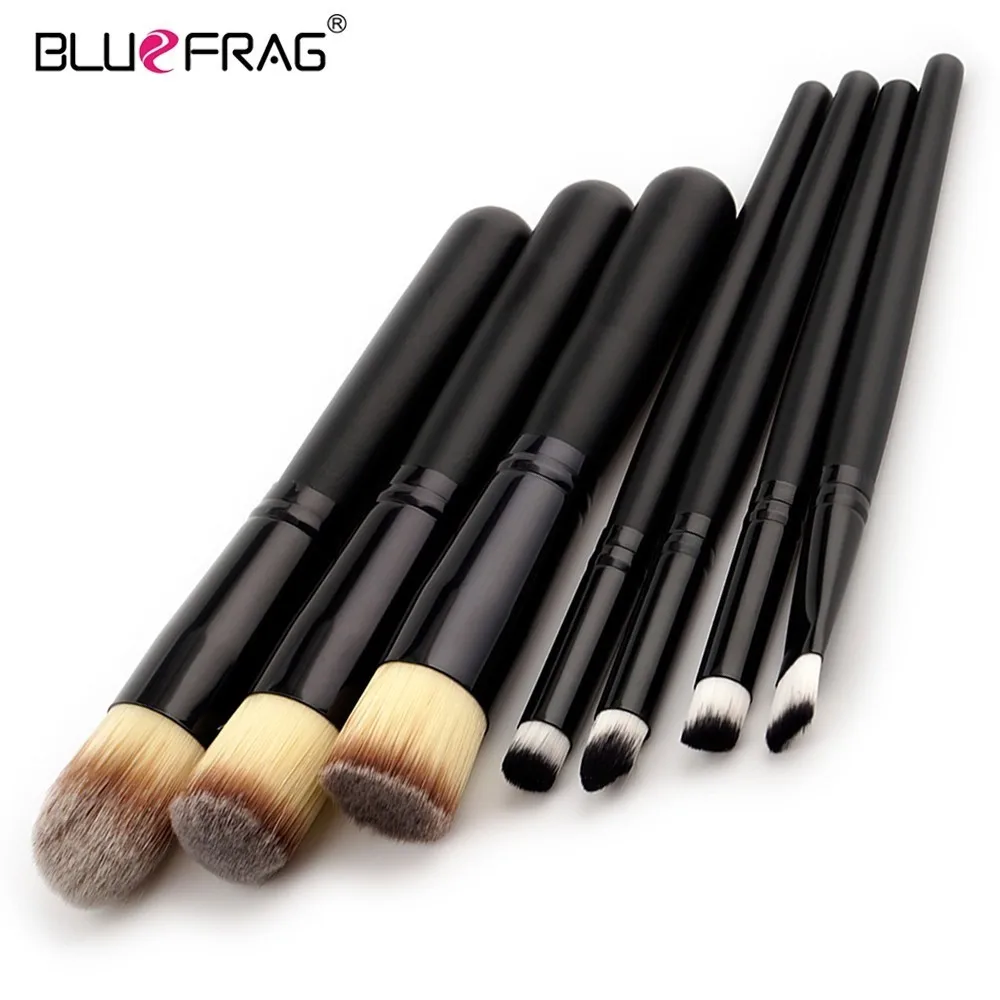 7 шт. набор профессиональных кистей для макияжа растушевки теней|makeup brush set|professional