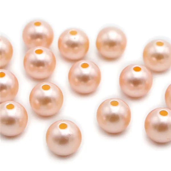 Light Orange 50pcs Lucia Crafts 8 мм разноцветные варианты акриловые массивные бусины с имитацией жемчуга 50 шт/100 шт E1210 - Цвет: Light Orange 50pcs