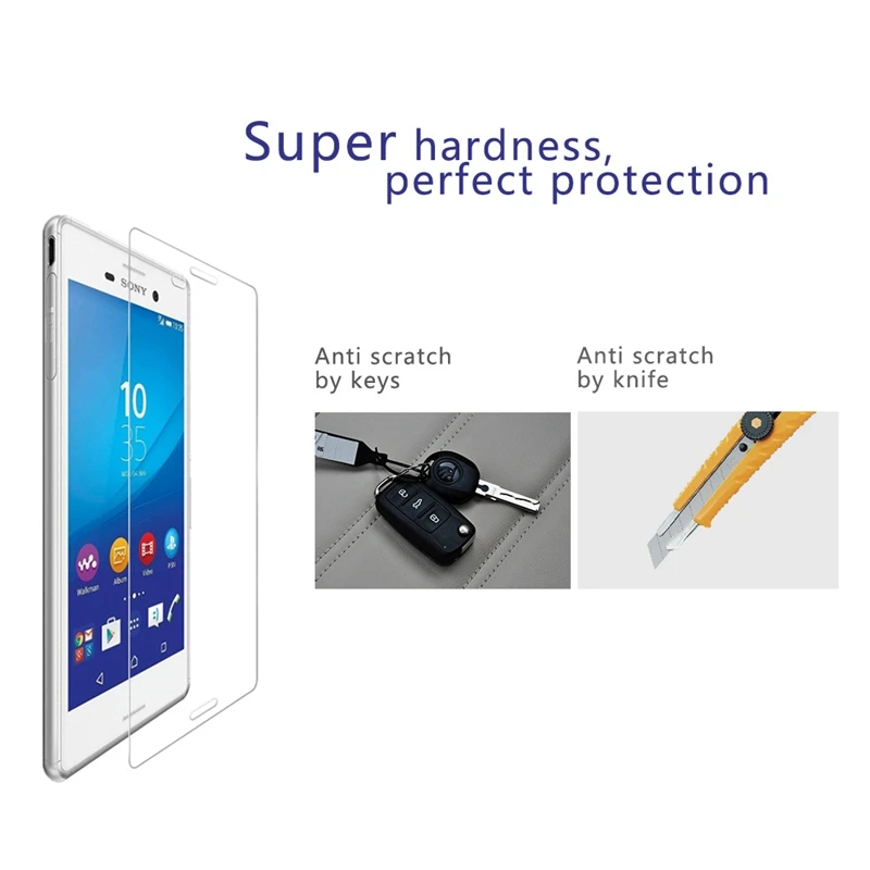 D2033 закаленное стекло для Sony Xperia Z1 Z2 Z3 Z4 Z5 Compact Premium E3 D2203 E4 E4G E5 Защитная пленка
