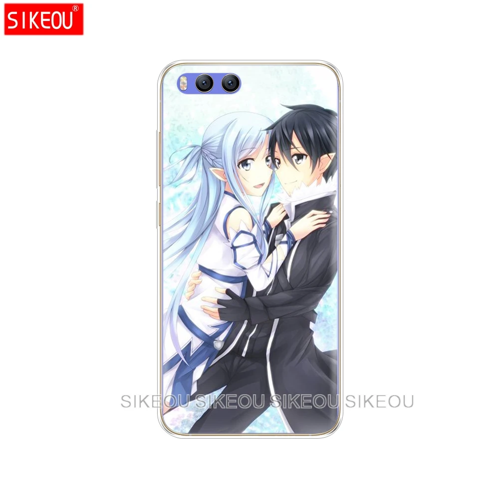 Силиконовый чехол SIKEOU Sword Art Online с японским аниме для Xiaomi Mi A1 A2 5 5S 5X 6 Mi5 MI6 NOTE 3 MAX Mix 2