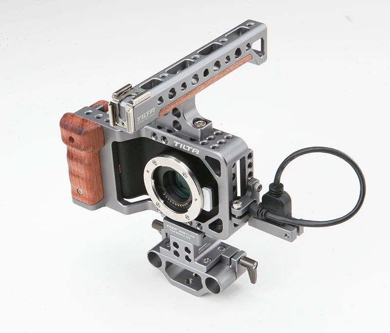 DHL Tilta bmpc Кейдж DSLR Rig ж/ручка 15 мм bmpcc для blackmagic карман Камера оптовая продажа|dslr