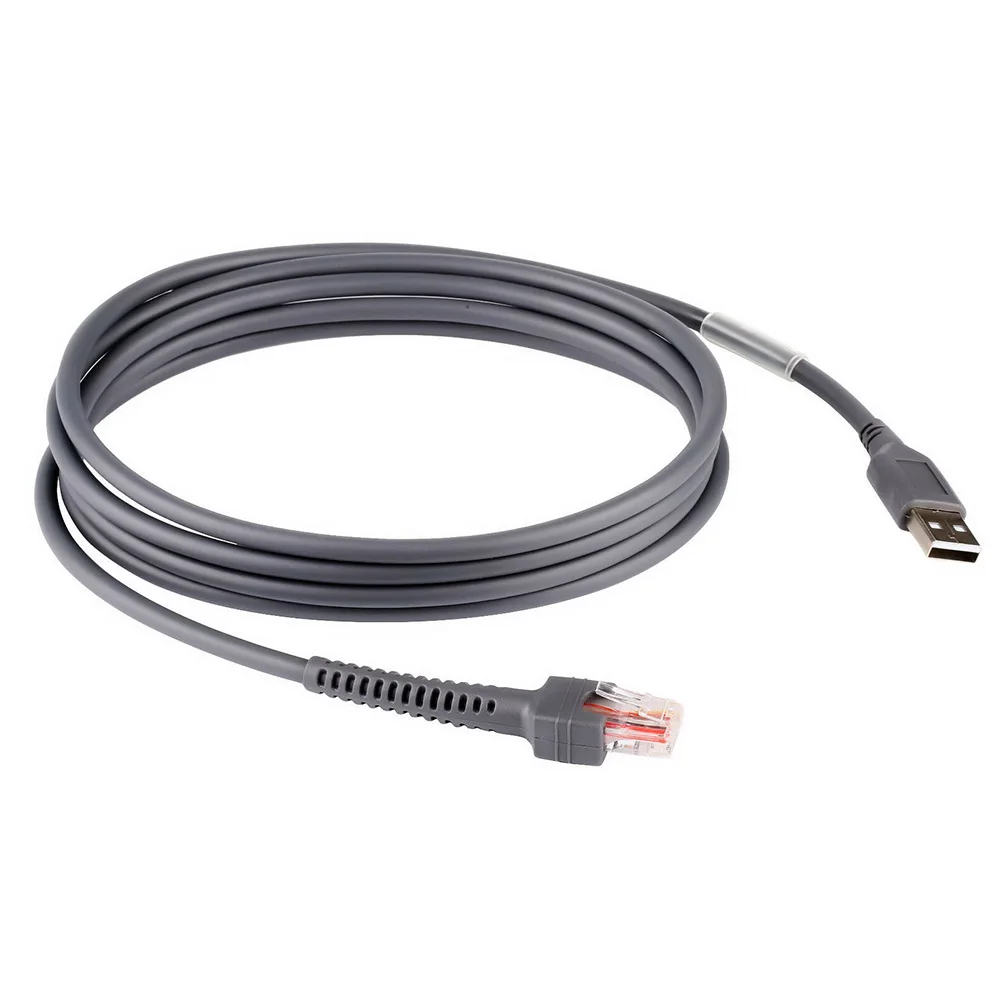 USB 2,0 кабель сканера электроники мужчина к RJ45 символ штрих-кода цифровой офис Сетевые Аксессуары 6 футов практичный