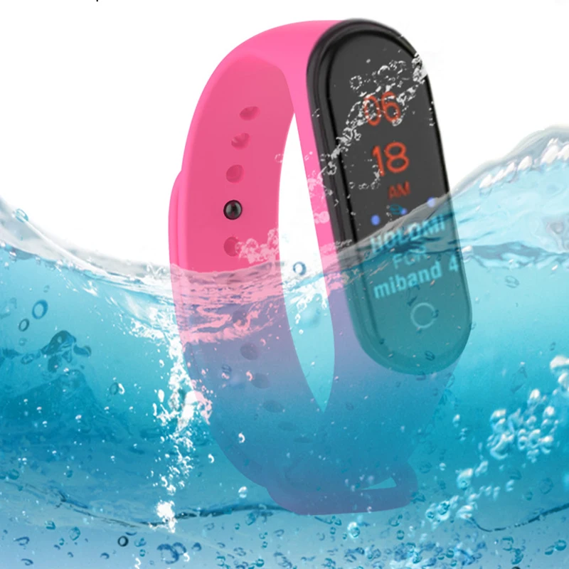 Спортивный Mi Band 4 ремешок на запястье для Xiaomi mi band спортивный силиконовый браслет