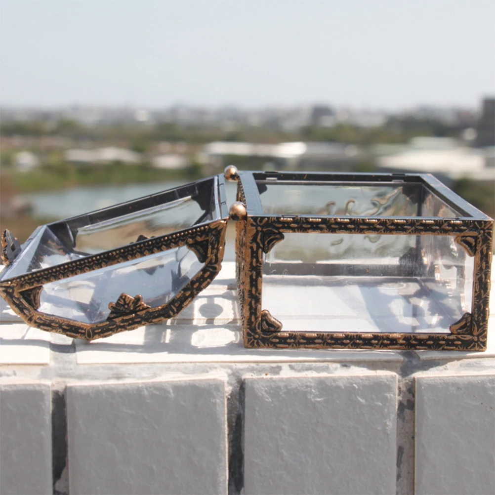 Пластик контейнер для хранения прозрачный сокровище пиратов Box Кристалл Gem Jewelry Коробка органайзер для хранения косметики