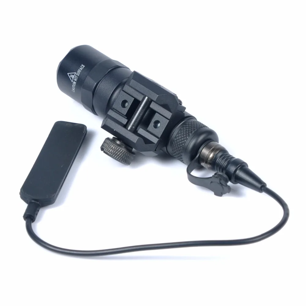 AIMTIS M300B мини-светильник для разведчика, тактический рельсовый светильник, охотничий флэш-светильник, Постоянный/мгновенный выход для 20 мм Пикатинни