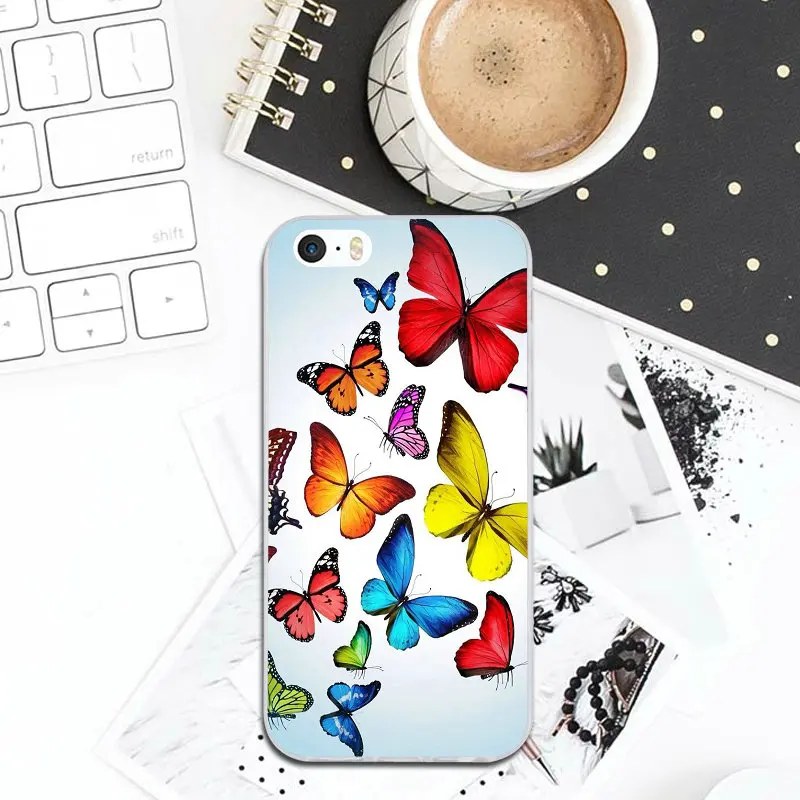 Мягкие ТПУ Силиконовые чехлы для сотовых телефонов iPhone 6 6S 7 8 Plus X XR XS Max 5 5S SE 5C 4 4S Coque
