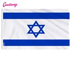 3x2 фута, флаг Israel, яркие цвета и УФ-лучи, устойчивые к выцветанию, холщовые колонны и двойные Прошитые этнические флаги из полиэстера