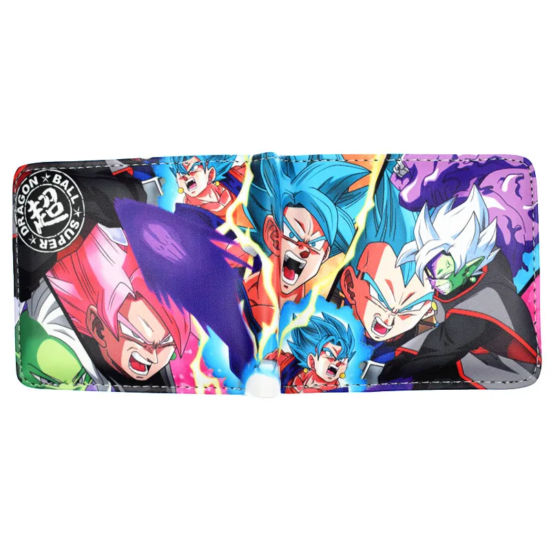 Новое поступление Аниме Бумажник с изображением персонажей из мультфильма Dragon Ball Супер короткий кошелек для молодых с держателем карт и карманом для монет - Цвет: YM193110