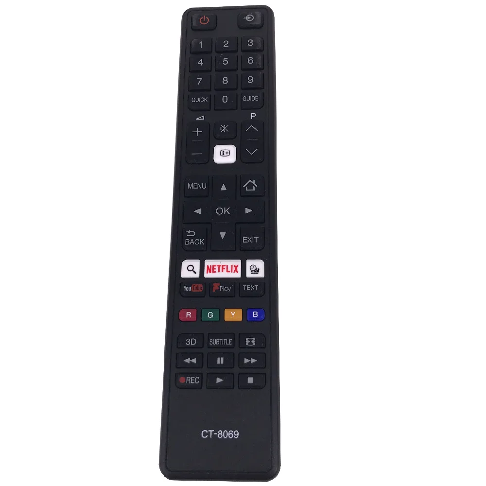 Для TOSHIBA пульт дистанционного управления CT 8069 43L3653DB 49U6663DB 65U6663DB 55U5766DB с диагональю