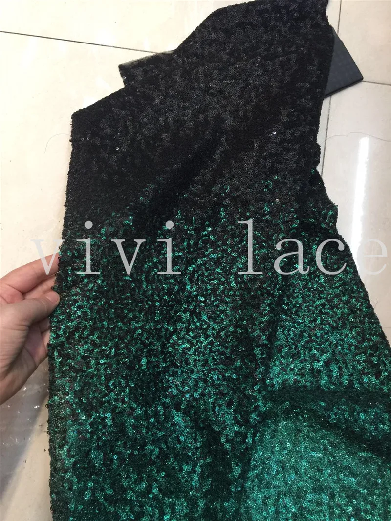 stock 5 yards zp001#green mix black sequin best quality dobby net mesh dress lace for bridal wedding dress/sawing | Дом и сад