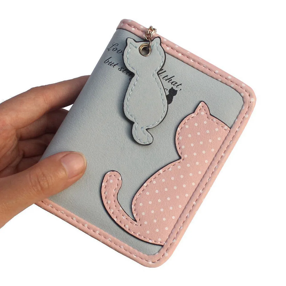 Новинка хит продаж женский короткий маленький кошелек милый из искусственной