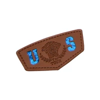 custom leather tags for clothing jeans pu leather label custom brand name leather garment labels key label tags for handwork