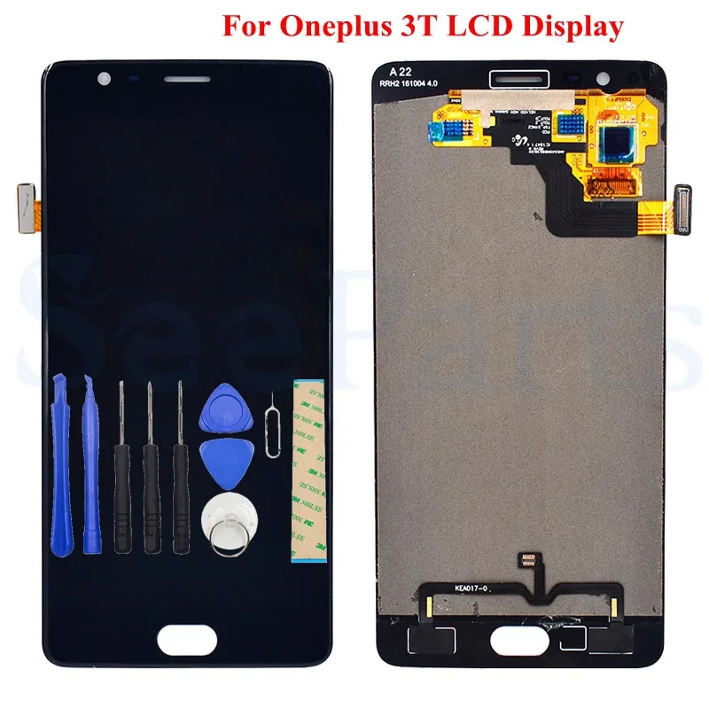 ЖК-дисплей Oneplus 3 T сенсорный экран оригинальный тестовый дигитайзер 5 дюйма в