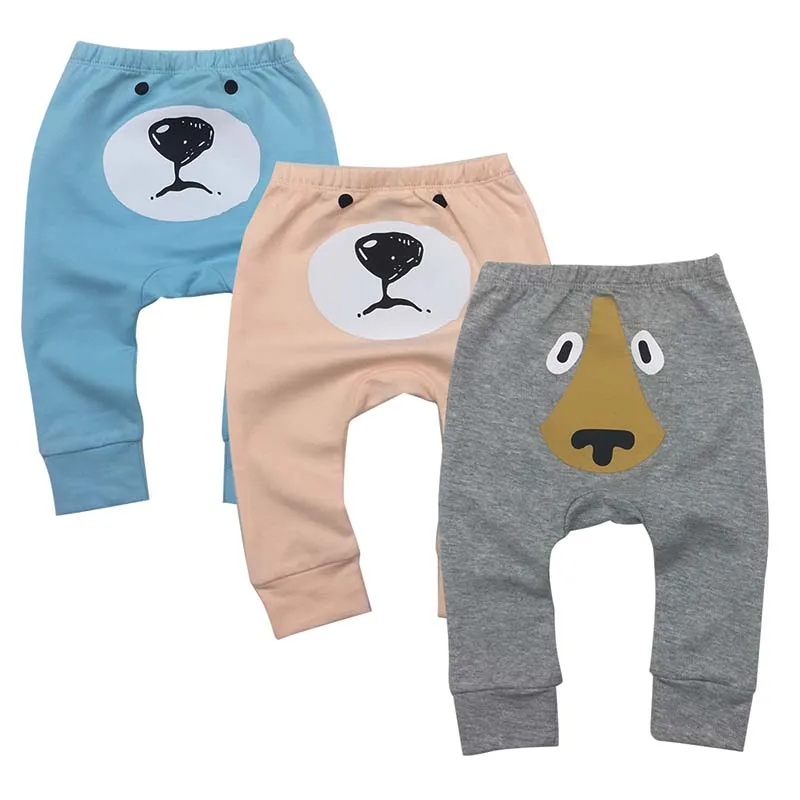 3piece/lot Newborn Baby Boys Girls Baby Girls Pants Unisex Casual Bottom Harem Pants PP Pants Fox Trousers 6M-24M