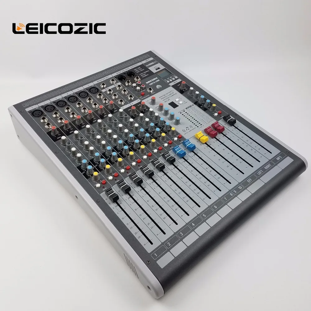Leicozic HM10-USB 6-канальный миксер аудио с цифровым процессором эффектов профессиональная микшерная консоль для сцены/церковь/DJ оборудование
