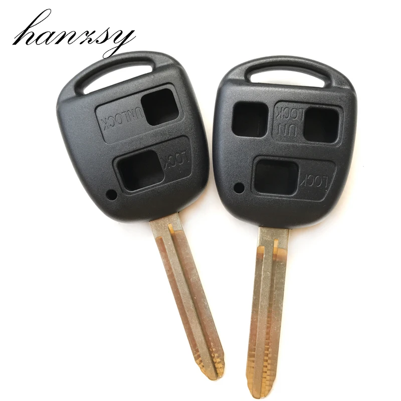 

2/3 Button Car key shell Cover For TOYOTA YARIS RAV4 Corolla PRADO Dropship CAMRY Replacement Remote key Case Fob TOY43 Blade