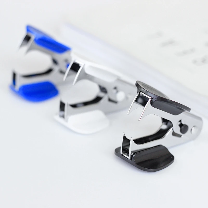 

3 Color Metal Comfortable Handheld Staple Remover Mini Portable School Office Stapler Binding Tool Nail Pull Out Free shipping