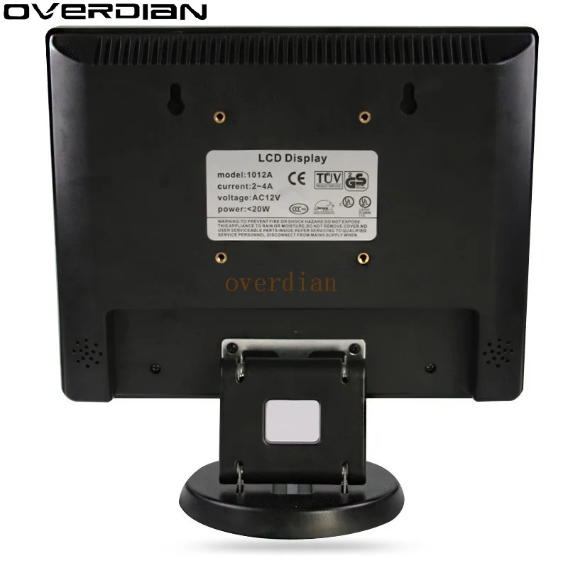 Промышленный ЖК-монитор/дисплей 12 дюймов VGA/HDMI/AV/BNC разъем 1024*768 машина для записи