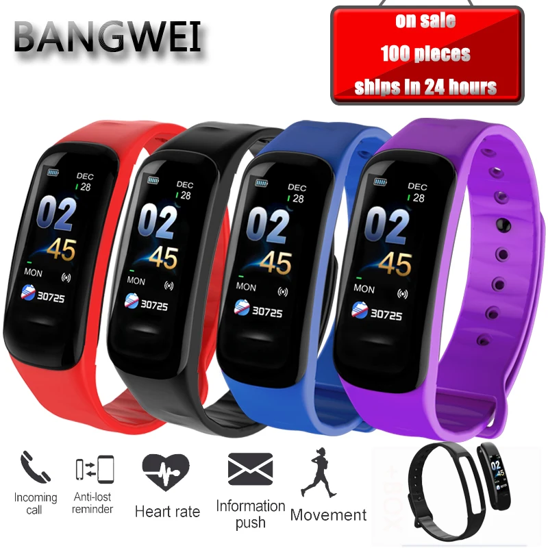 2018 умный Браслет цветной экран водостойкий браслет пульсометр измерение