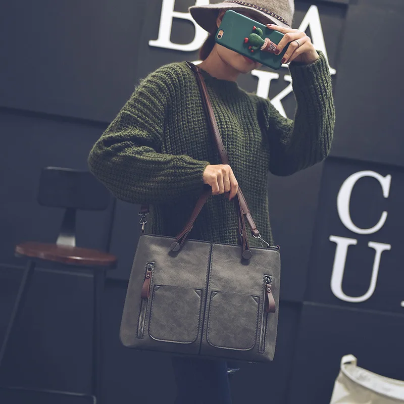Новинка 020218 популярная женская сумка Женская винтажная мессенджер|vintage messenger
