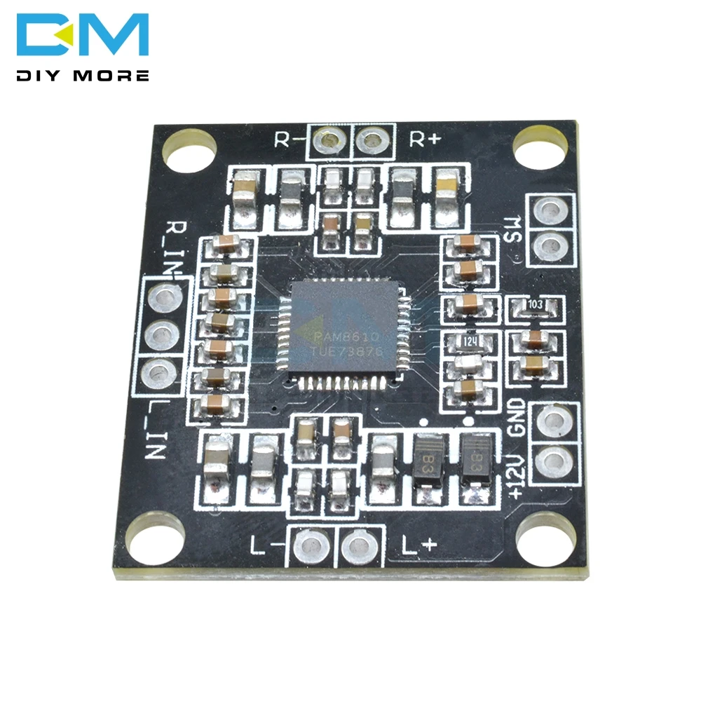 PAM8610 2x15 Вт усилитель мощности доска цифровой двухканальный стерео усилитель мощности доска миниатюрный модуль 12 В