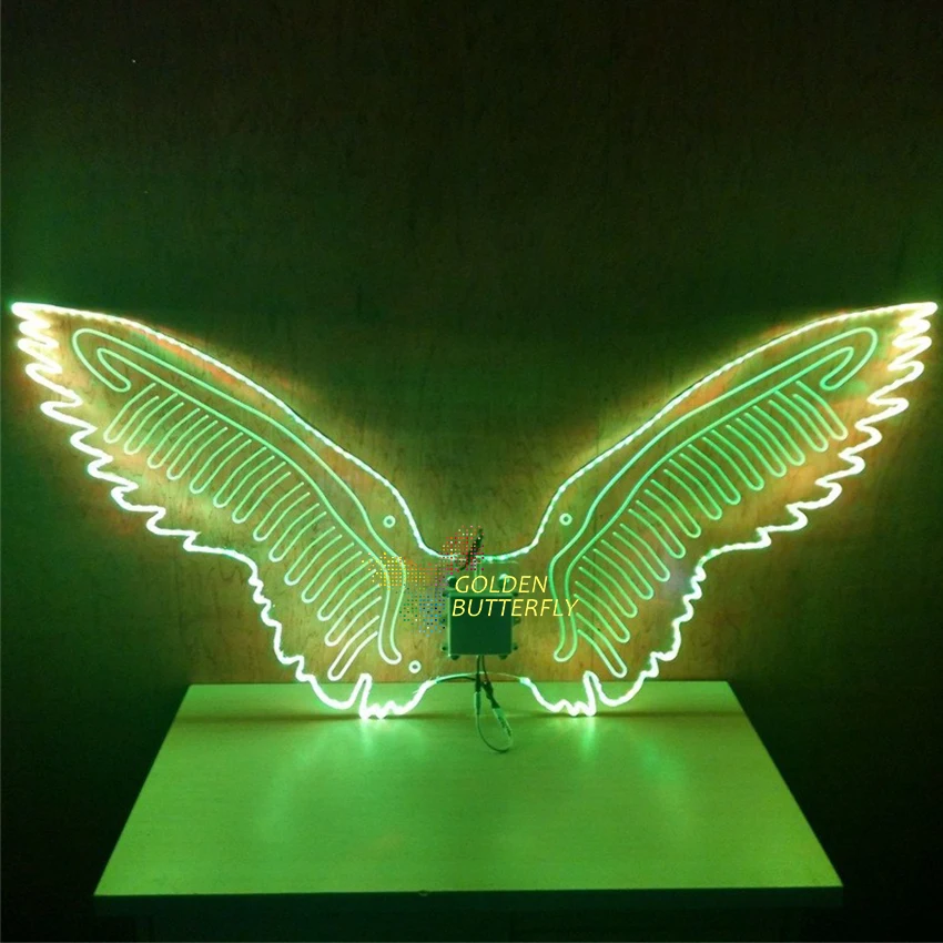 LED крылья светящиеся Модные женские Светящиеся Крылья Ангела подиумная одежда