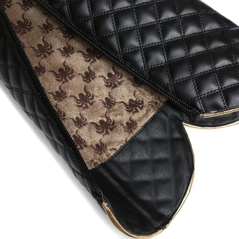 Женские Дизайнерские Сапоги до колена модные мягкие сапоги из искусственной