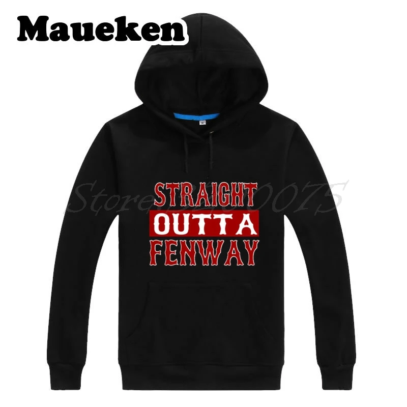 Мужские толстовки Boston Straight Outta Fenway с капюшоном толстые на шнуровке для красных