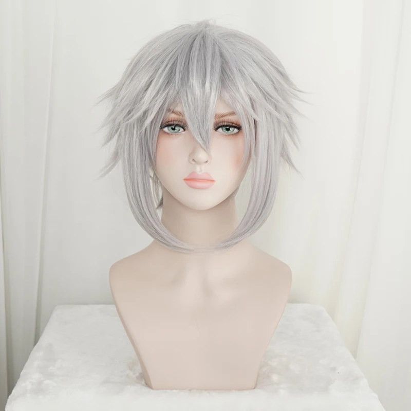 Короткие мужские парики Kingdom Hearts III Riku термостойкие синтетические волосы для