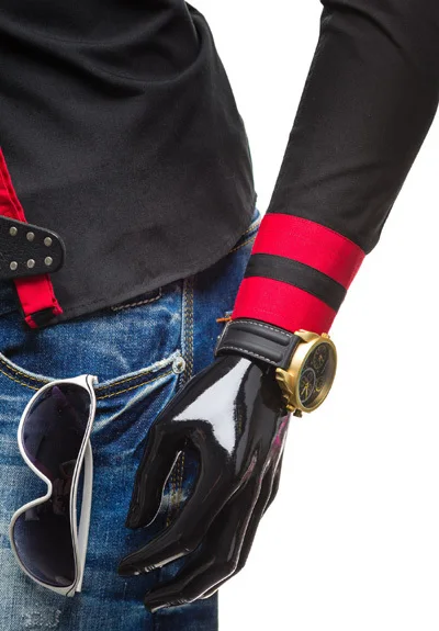 2017 Новый бренд ленты манжеты контрастного цвета мужские рубашки с длинным