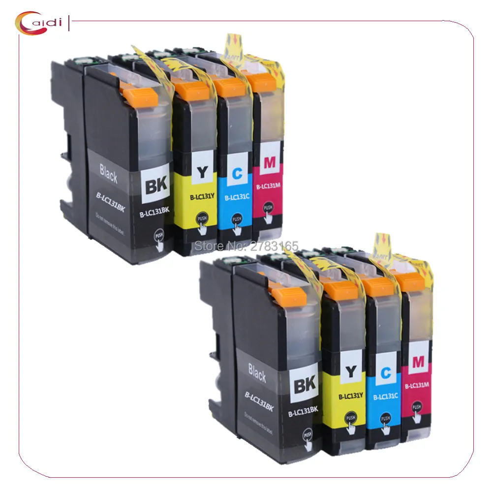 8 шт. совместимых чернильных картриджей для brother LC131 LC133 LC135 DCP-J172W/J152W/J552DW