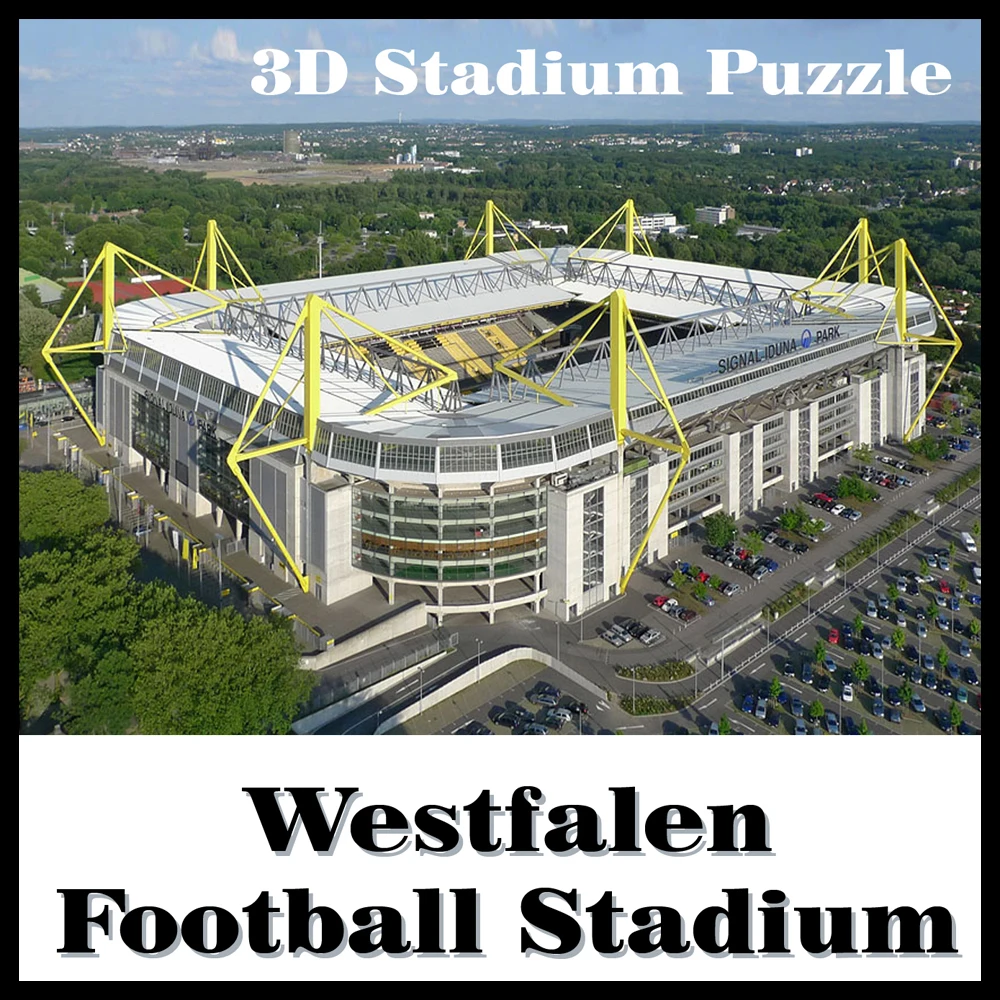 Умный и Счастливый 3d пазл модель Westfalen stadium Provinz BorussiaDortmund Сувенирный бумажный
