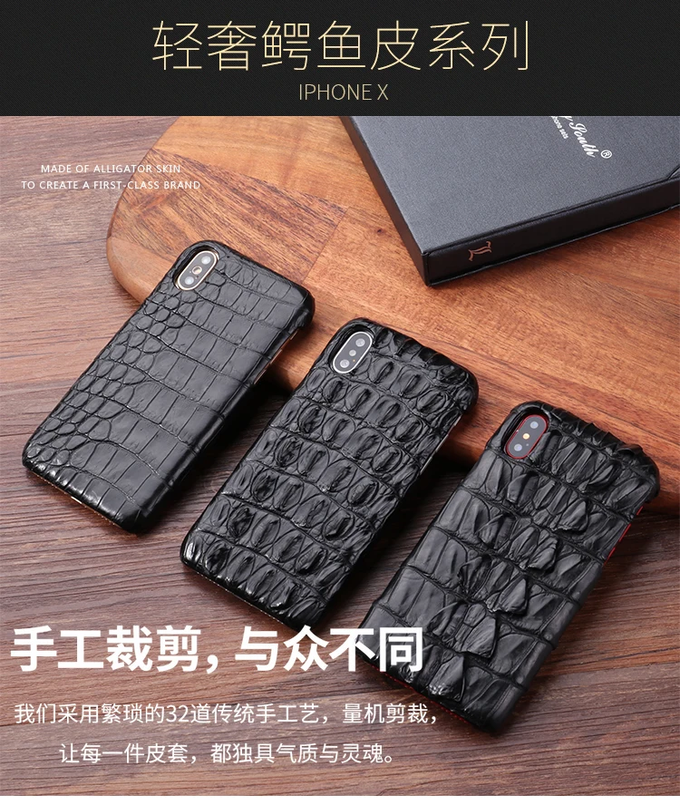 Новинка для iPhone X XS XR 11 Pro Max натуральная крокодиловая кожа голова хвост живот назад натуральная кожа чехол Роскошный чехол для телефона
