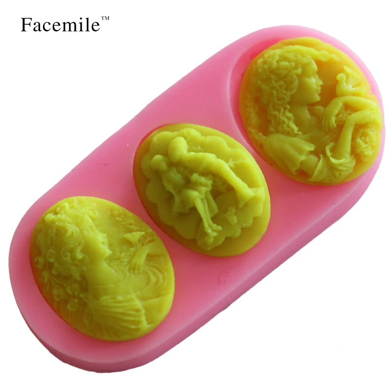Facemile Lovers Valentine Kiss Силиконовое мыло для помадки 3D форма торта желе капкейков