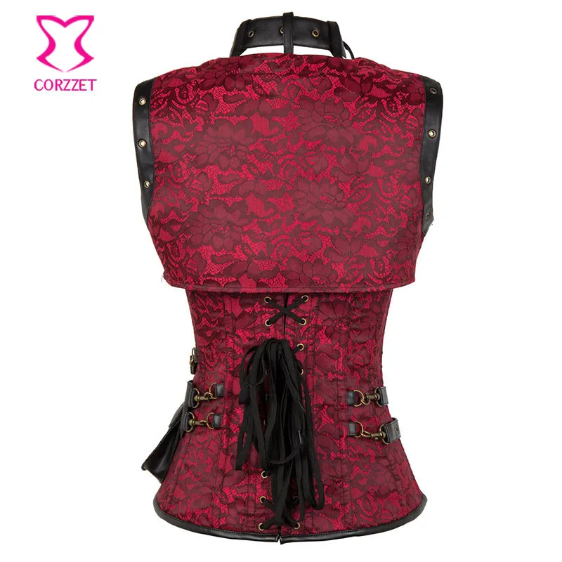 Фиолетовый Brocade Готический Костюмы корсеты и бюстье стимпанк корсет Плюс Размеры Korsett для Для женщин пикантные Corpetes е Espartilhos 6XL