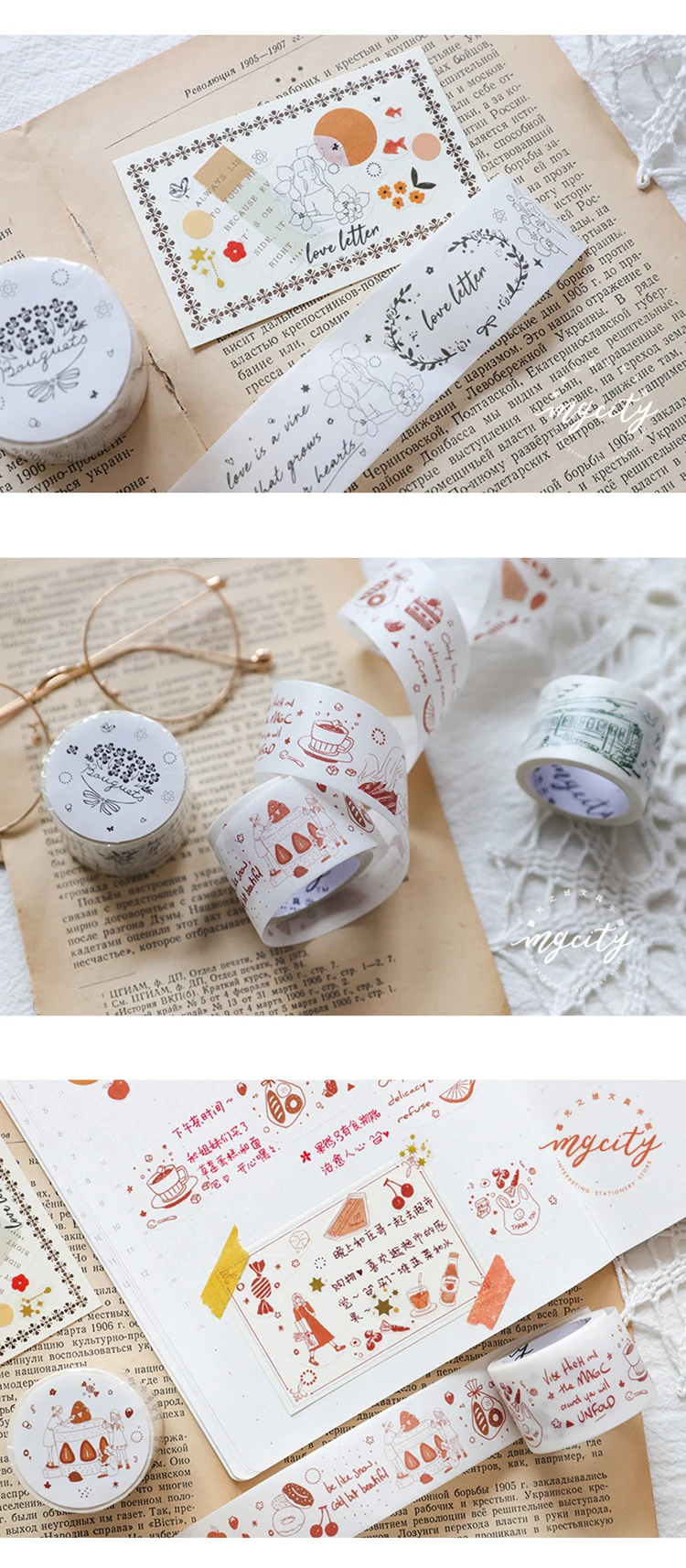 Вкусная еда Alice Flowers Collage Bullet Journal набор декоративного скотча васи клейкая лента DIY Скрапбукинг наклейка этикетка маскирующая лента