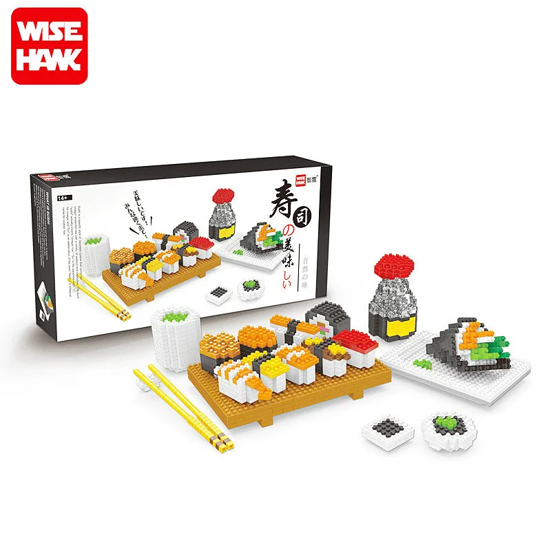 Мини строительные блоки Wesehawk игрушки 2019 3D пищевая упаковка серии маленькие