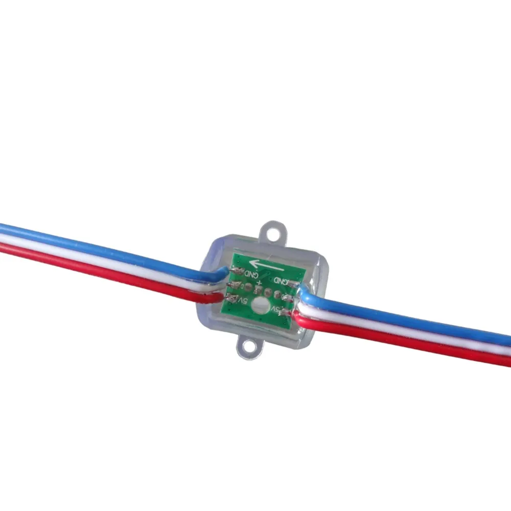 Пиксельный модуль T1515 WS2811 12 мм 200 шт. 1 светодиодный пиксельный F8 RGB узел IP68