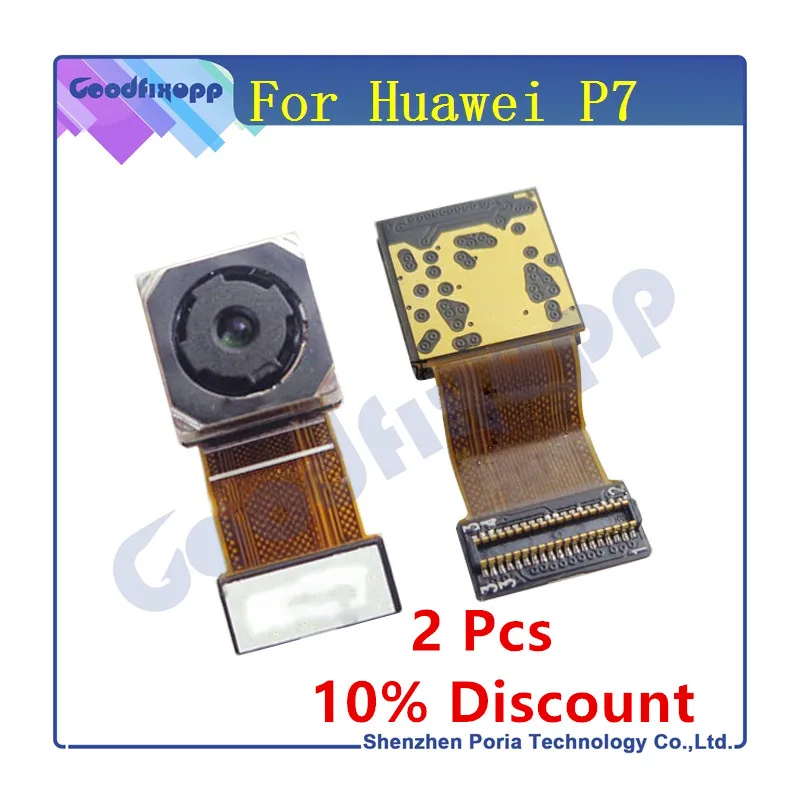 

Mobile Phone Camera Modules For Huawei P7 100% Original Back Rear Camera Module Flex Cable For Huawei Ascend P7