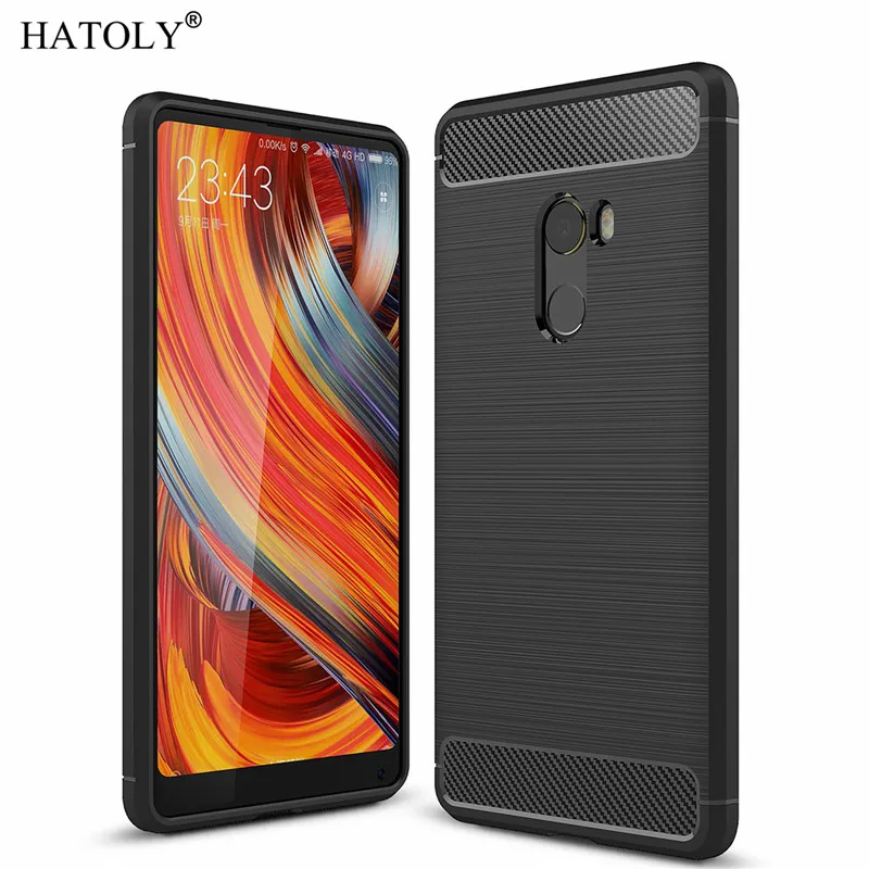 Чехол HATOLY для Xiaomi Mi Mix 2 мягкие силиконовые чехлы с начесом из ТПУ Rugger 5 99 дюйма |