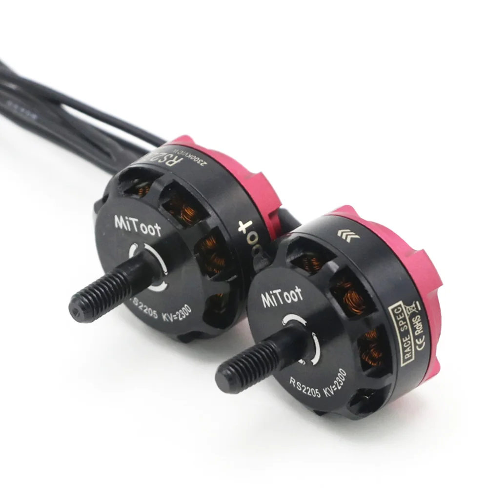 4 шт. Mitoot RS2205 2300KV 2600KV 2205 CW/CCW 3 4S бесщеточный двигатель для RC FPV Racing Drone Quad Motor