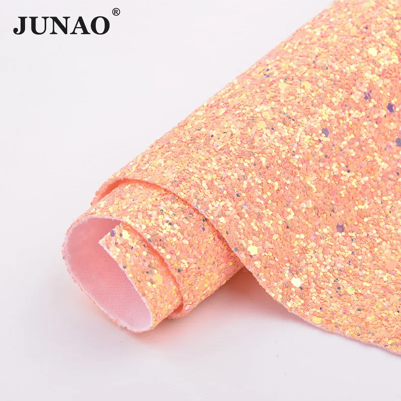 Champagne AB JUNAO, 20*34 см, цветные блестки, синтетическая кожа, искусственная кожа, ткань, пайетки, ткань, листы, сделай сам, ремесла - Цвет: Champagne AB