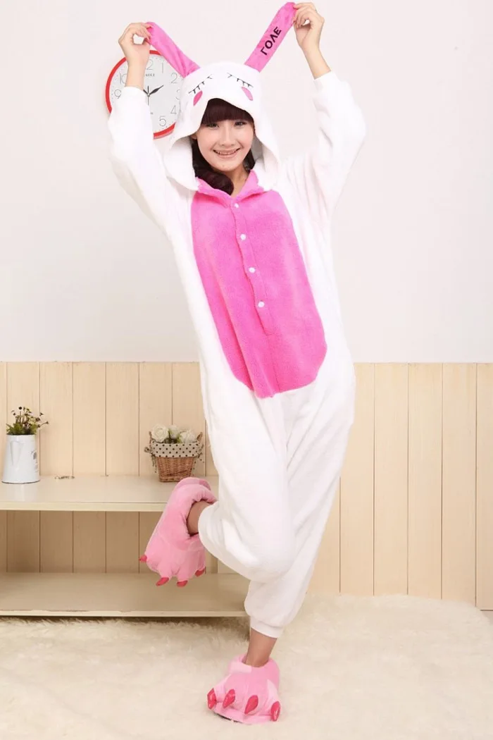 Новинка Пижама для взрослых с изображением животного любящего кролика косплея