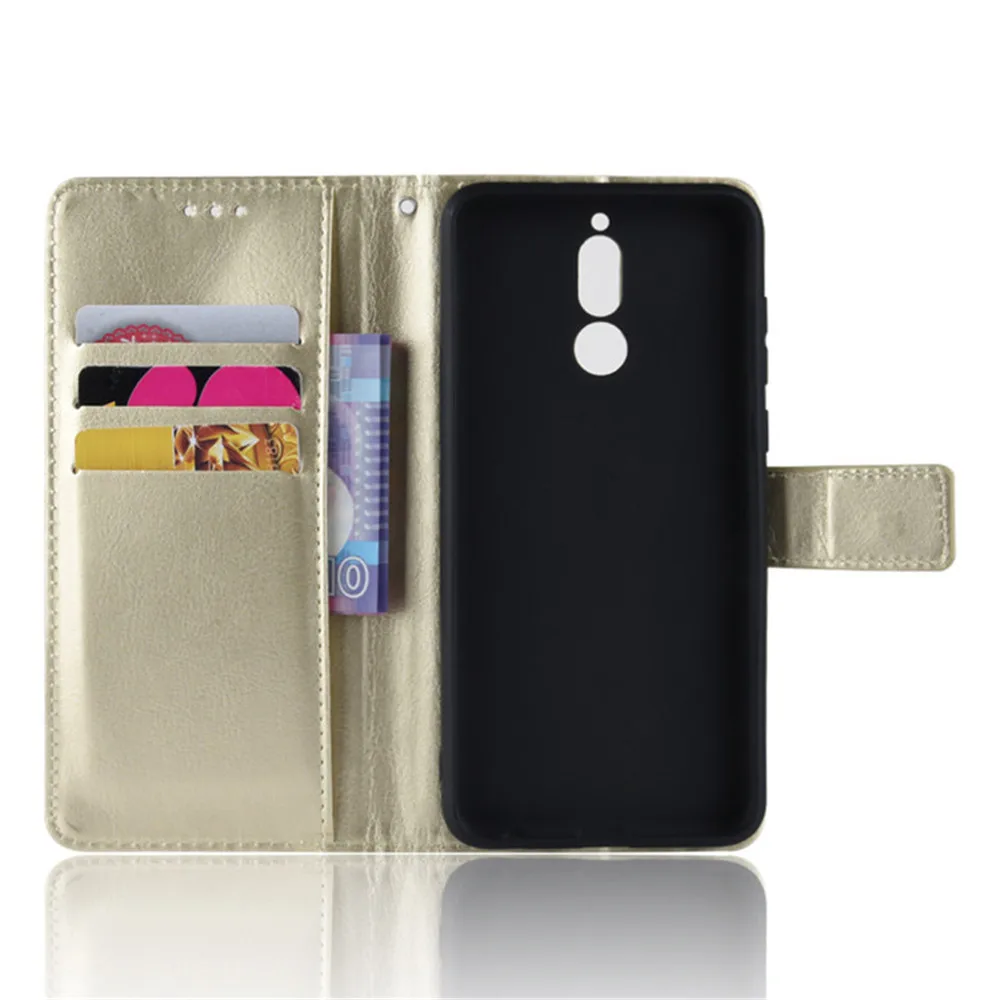 Чехол для Huawei Mate 10 Lite с двумя Sim картами Роскошный кошелек из искусственной кожи